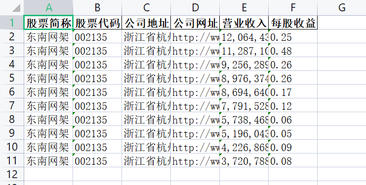 结果截图